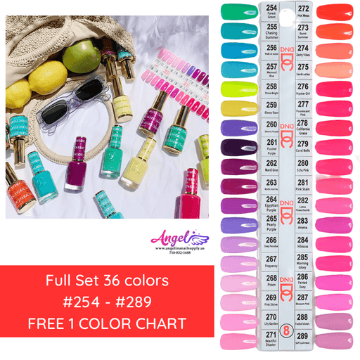 DC8 Summer 2021 Collection (Full Set 36 colors #254 - #289) - Angelina Nail Supply NYC