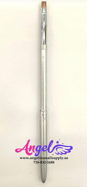 Diana Gel Brush Brown Hair Silver Cap - Angelina Nail Supply NYC