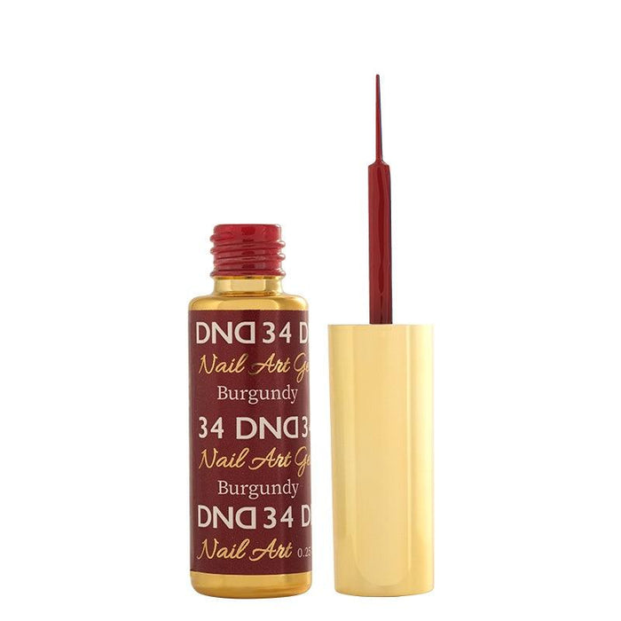 DND Gel Art 34 Burgundy - Angelina Nail Supply NYC