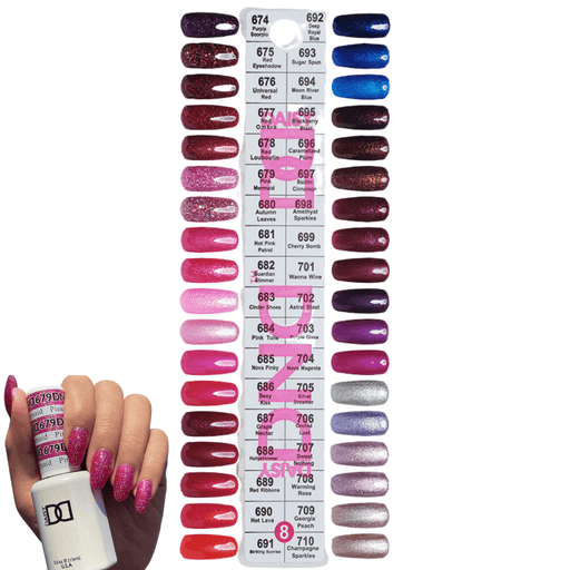 DND8 Collection Color Swatch Only - Angelina Nail Supply NYC