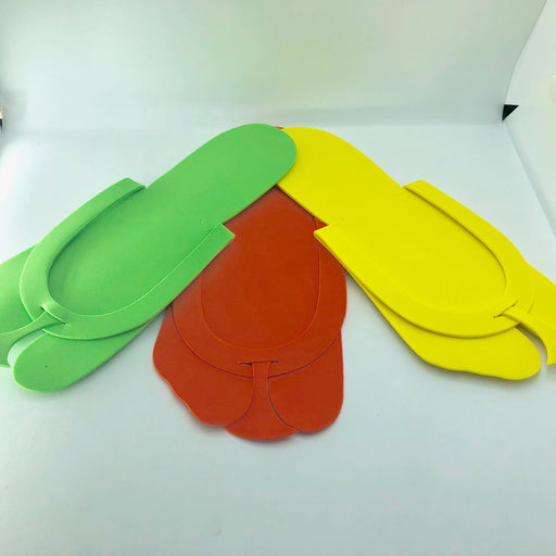 Foam Slipper Mix colors (pack/12 pairs) - Angelina Nail Supply NYC