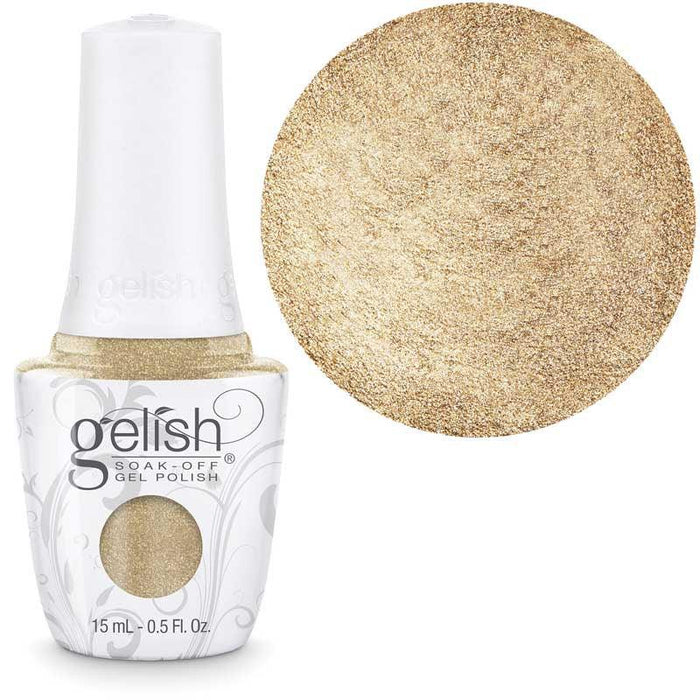 Gelish Gel Polish 374 -n- GILDED IN GOLD - Angelina Nail Supply NYC