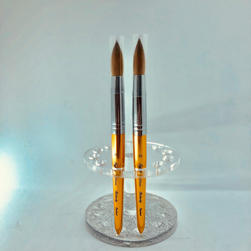 Gold Diana brush England | Acrylic Brush - Angelina Nail Supply NYC