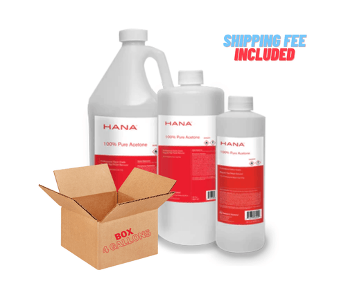 Hana 100% Pure Acetone (box/4 gallon) - Angelina Nail Supply NYC