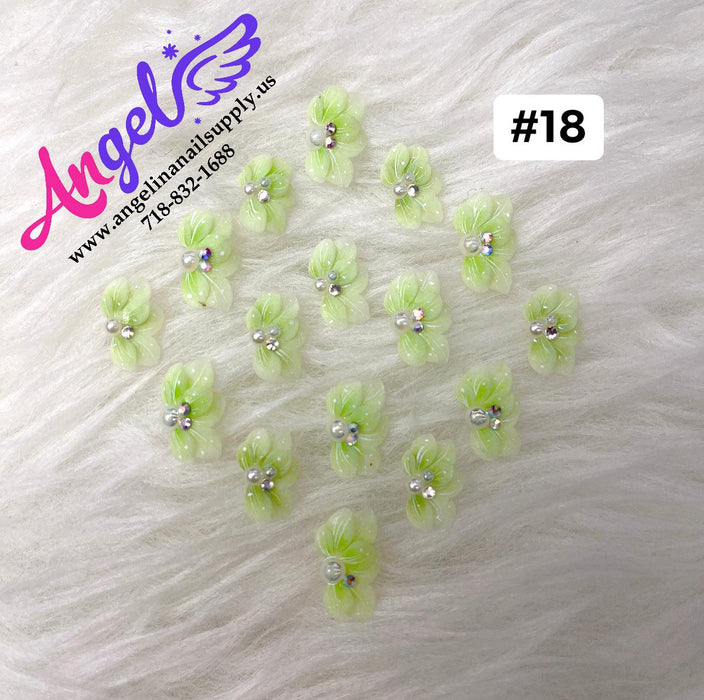 Handmade Nail 3D Flower (#011 - #020) - Angelina Nail Supply NYC