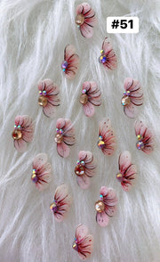 Handmade Nail 3D Flower (#051 - #060) - Angelina Nail Supply NYC