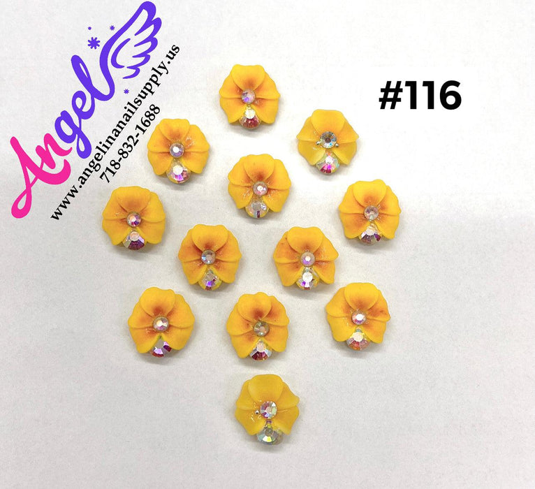 Handmade Nail 3D Flower (#111 - #120) - Angelina Nail Supply NYC