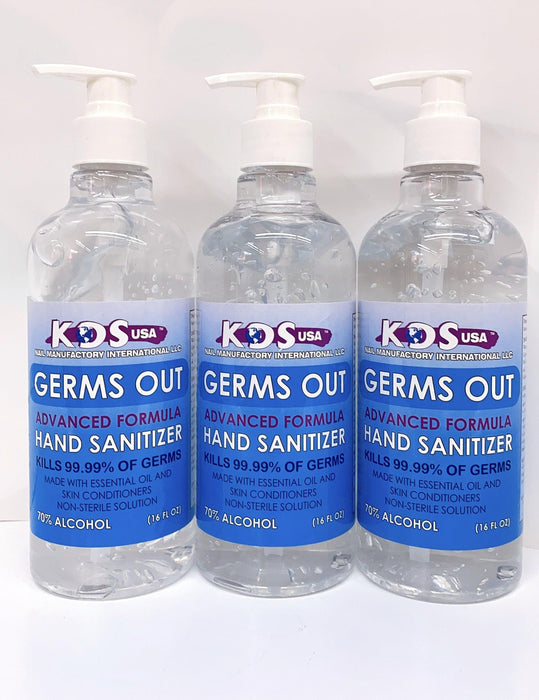 KDS Germs Out - Advanced Formula | Hand Sanitizer (16oz) - Angelina Nail Supply NYC