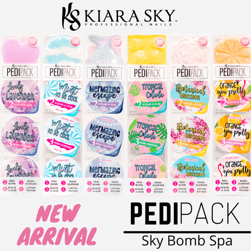 Kiara Sky Bomb Spa | Pedi Packs 4 in 1 - Angelina Nail Supply NYC