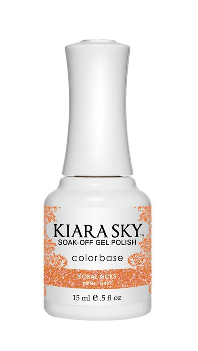 Kiara Sky Gel Color 499 Koral Kicks - Angelina Nail Supply NYC