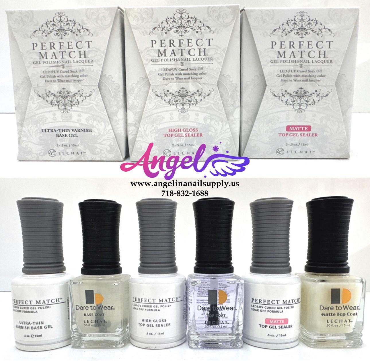 Lechat Combo Base - Top - Matte for Gel & Nail Polish - Angelina Nail Supply NYC