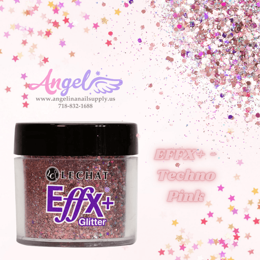 Lechat Glitter EFFX+-38 Techno Pink - Angelina Nail Supply NYC