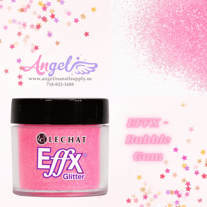 Lechat Glitter EFFX-62 Bubble Gum - Angelina Nail Supply NYC