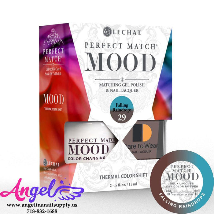 Lechat Mood Gel Duo 29 Falling Raindrops - Angelina Nail Supply NYC