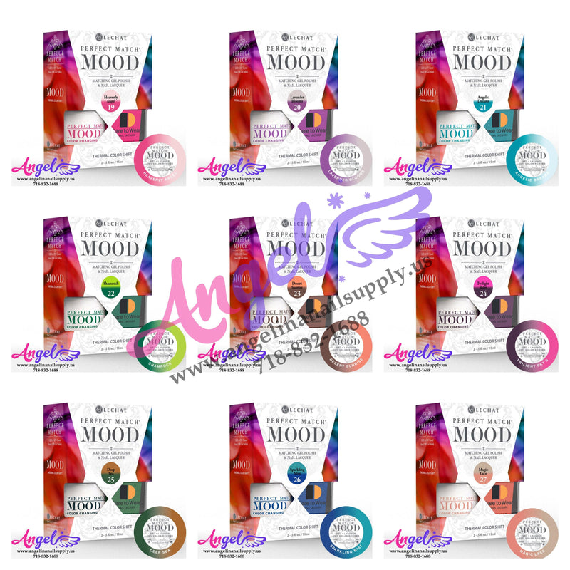Lechat Mood Gel Duo Full Set 72 Colors - Angelina Nail Supply NYC