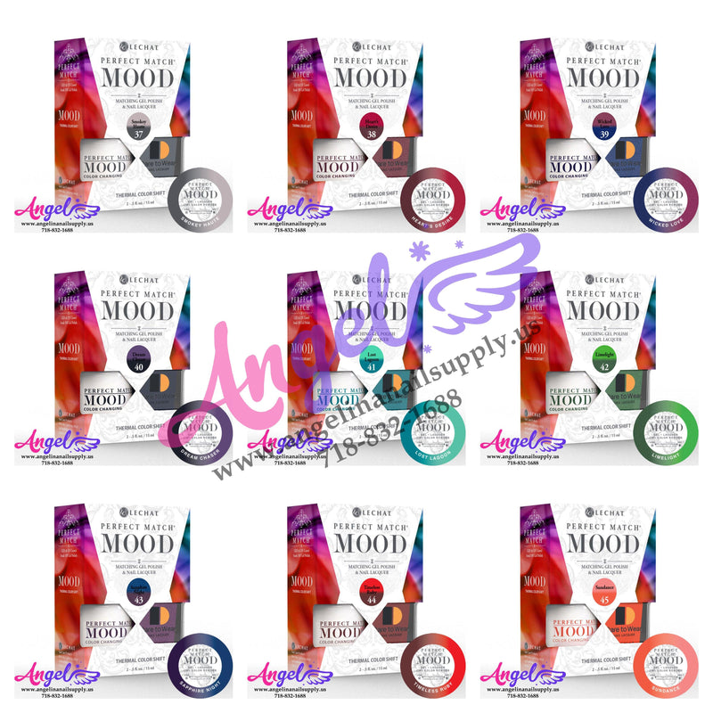 Lechat Mood Gel Duo Full Set 72 Colors - Angelina Nail Supply NYC