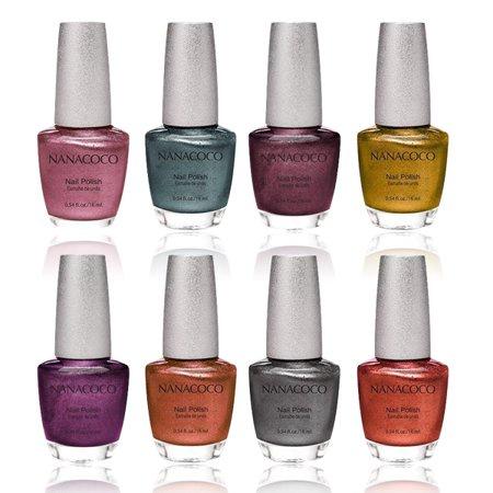 Nanacoco Nail Lacquer 8pcs for $10 mix colors - Angelina Nail Supply NYC