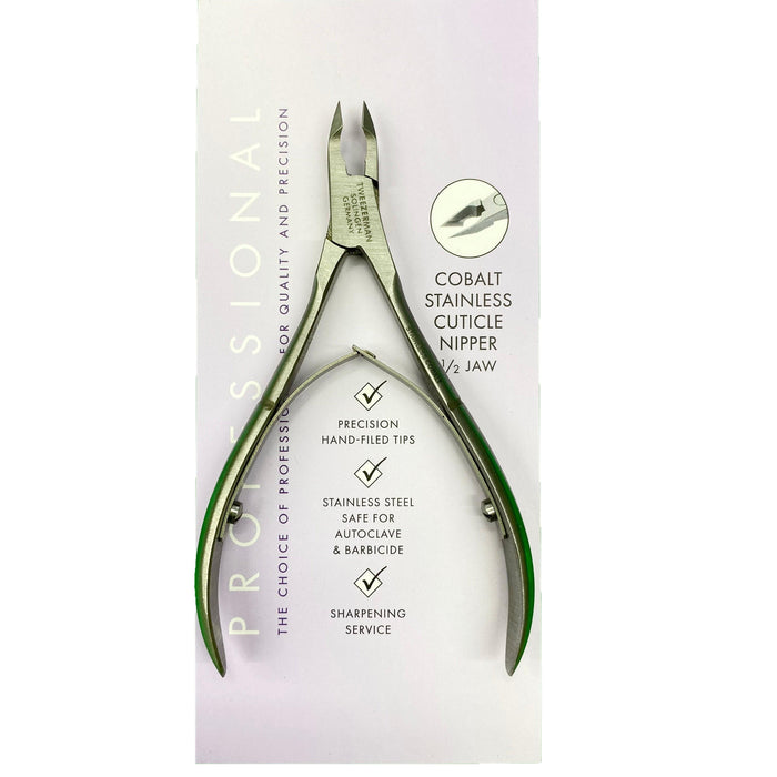 Nipper Tweezerman Professional - Cuticle (Half Jaw) - Angelina Nail Supply NYC