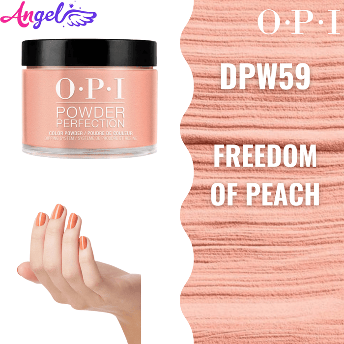 OPI Dip Powder DP W59 Freedom Of Peach - Angelina Nail Supply NYC