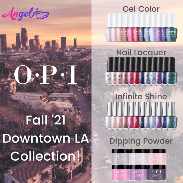 OPI Gel Colors - Downtown LA Collection 12 Colors | Fall 2021 - Angelina Nail Supply NYC