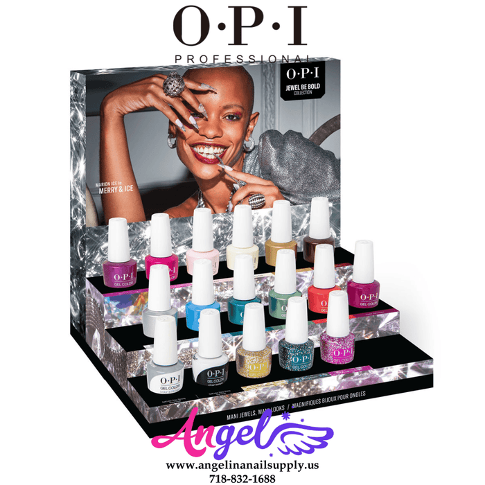 OPI Gel Colors - Jewel Be Bold Collection 15 Colors & 1 Base Gel 1 Top Gel | Holiday 2022 - Angelina Nail Supply NYC