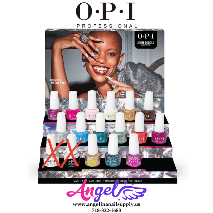 OPI Gel Colors - Jewel Be Bold Collection 15 Colors Only | Holiday 2022 - Angelina Nail Supply NYC