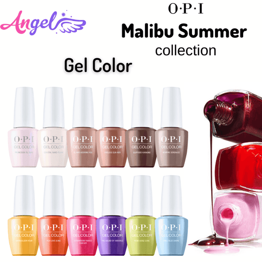OPI Gel Colors - Malibu Collection 12 Colors | Summer 2021 - Angelina Nail Supply NYC