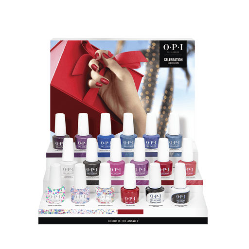 OPI Gel Colors - The Celebration Collection 16 Colors & Base - Top Combo | Holiday 2021 - Angelina Nail Supply NYC