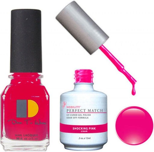 Perfect Match Gel Duo PMS 045 SHOCKING PINK - Angelina Nail Supply NYC