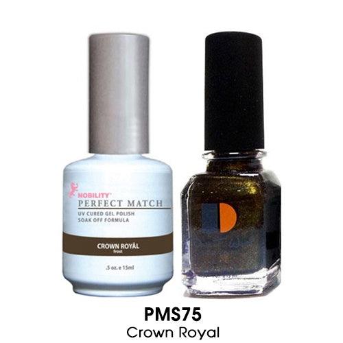 Perfect Match Gel Duo PMS 075 CROWN ROYAL - Angelina Nail Supply NYC