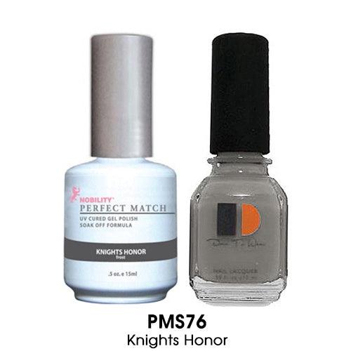 Perfect Match Gel Duo PMS 076 KNIGHTS HONOR - Angelina Nail Supply NYC