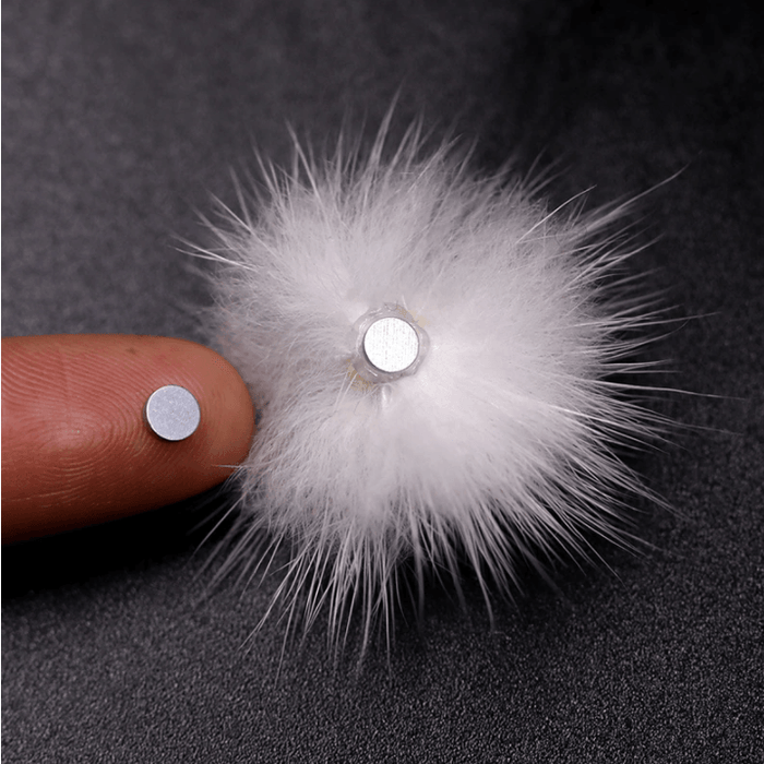 Pom Pom Fluffy Fur Balls Detachable Magnetic Nail Design (1pair) - Angelina Nail Supply NYC