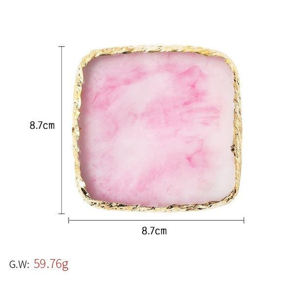 Resin Palette Agate Stone Dish | Tools For Color Mixing - Angelina Nail Supply NYC