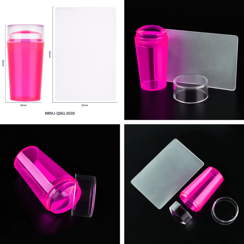 Silicon Stamper & Scraper Set - Angelina Nail Supply NYC
