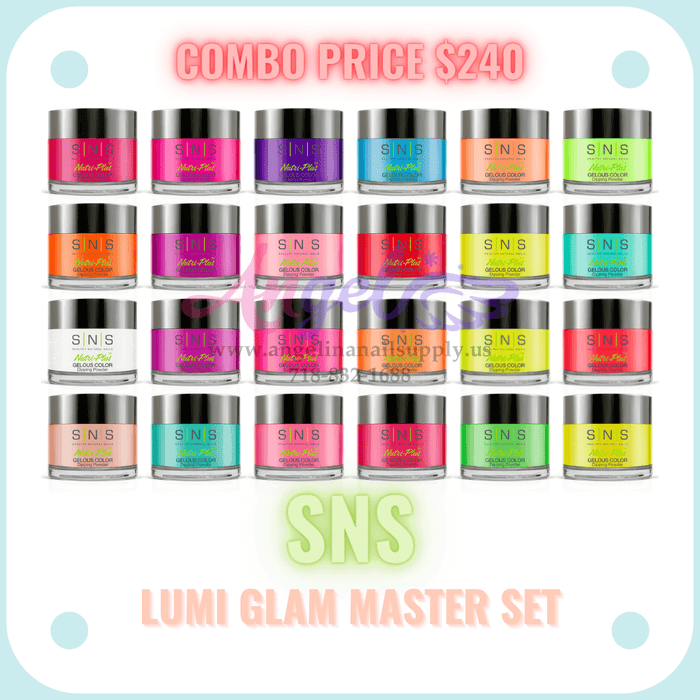 SNS Dip Powder Lumi Glam Master Set - Angelina Nail Supply NYC