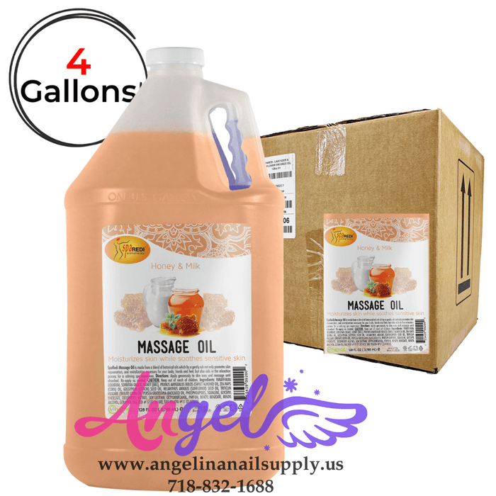 Spa Redi Massage Oil Milk & Honey (Box/4gal) - Angelina Nail Supply NYC