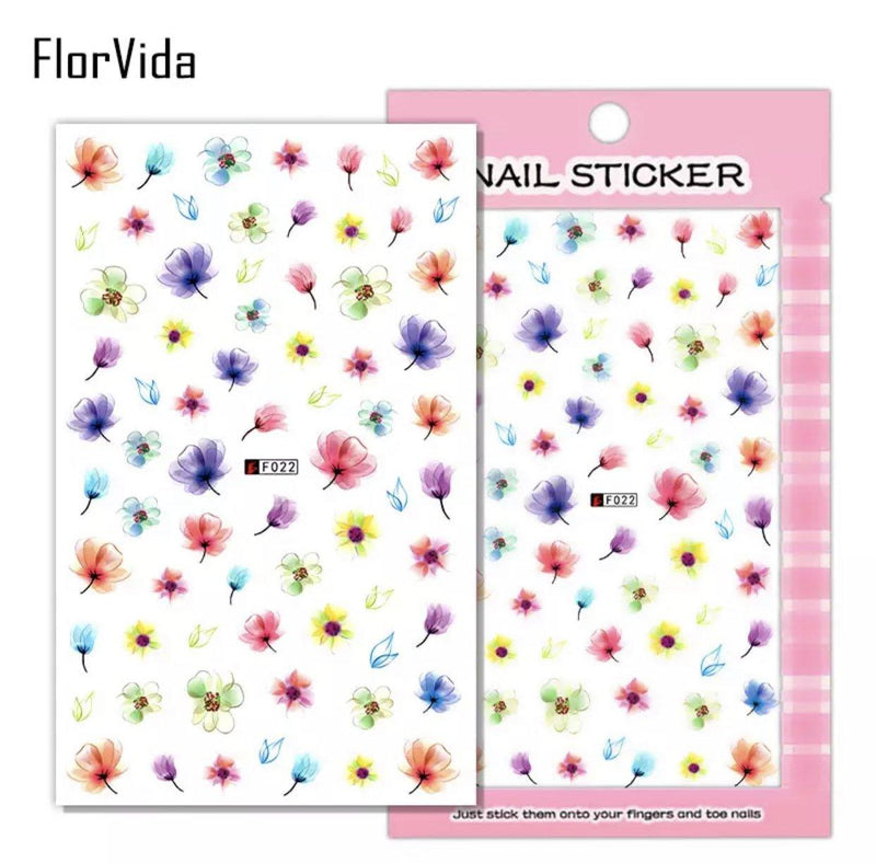 Sticker Leaf & Flower - Angelina Nail Supply NYC