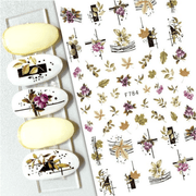 Sticker Leaf & Flower - Angelina Nail Supply NYC
