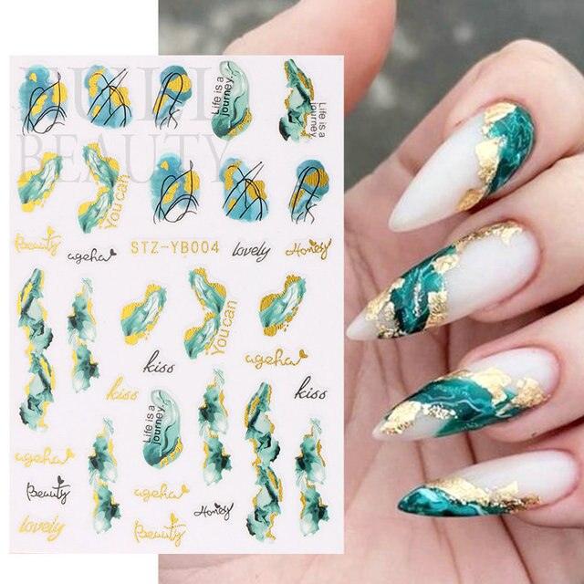 Sticker Marble - Smoke Design - Angelina Nail Supply NYC