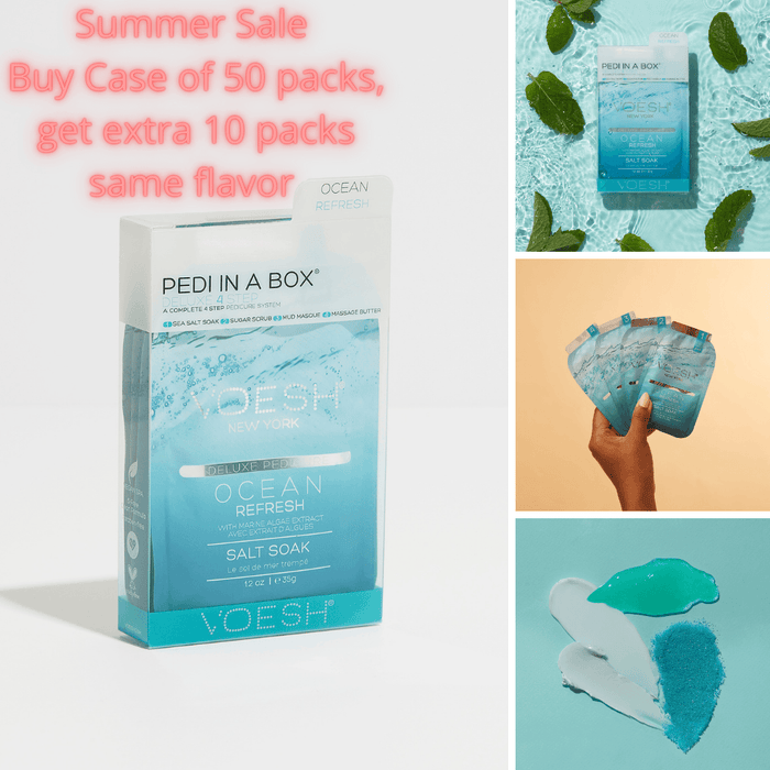 VOESH Ocean Refresh (Case of 50 packs + get extra 10 packs FREE same flavor) - Angelina Nail Supply NYC