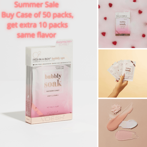 VOESH Raspberry Sorbet (Case of 50 packs + get extra 10 packs FREE same flavor) - Angelina Nail Supply NYC